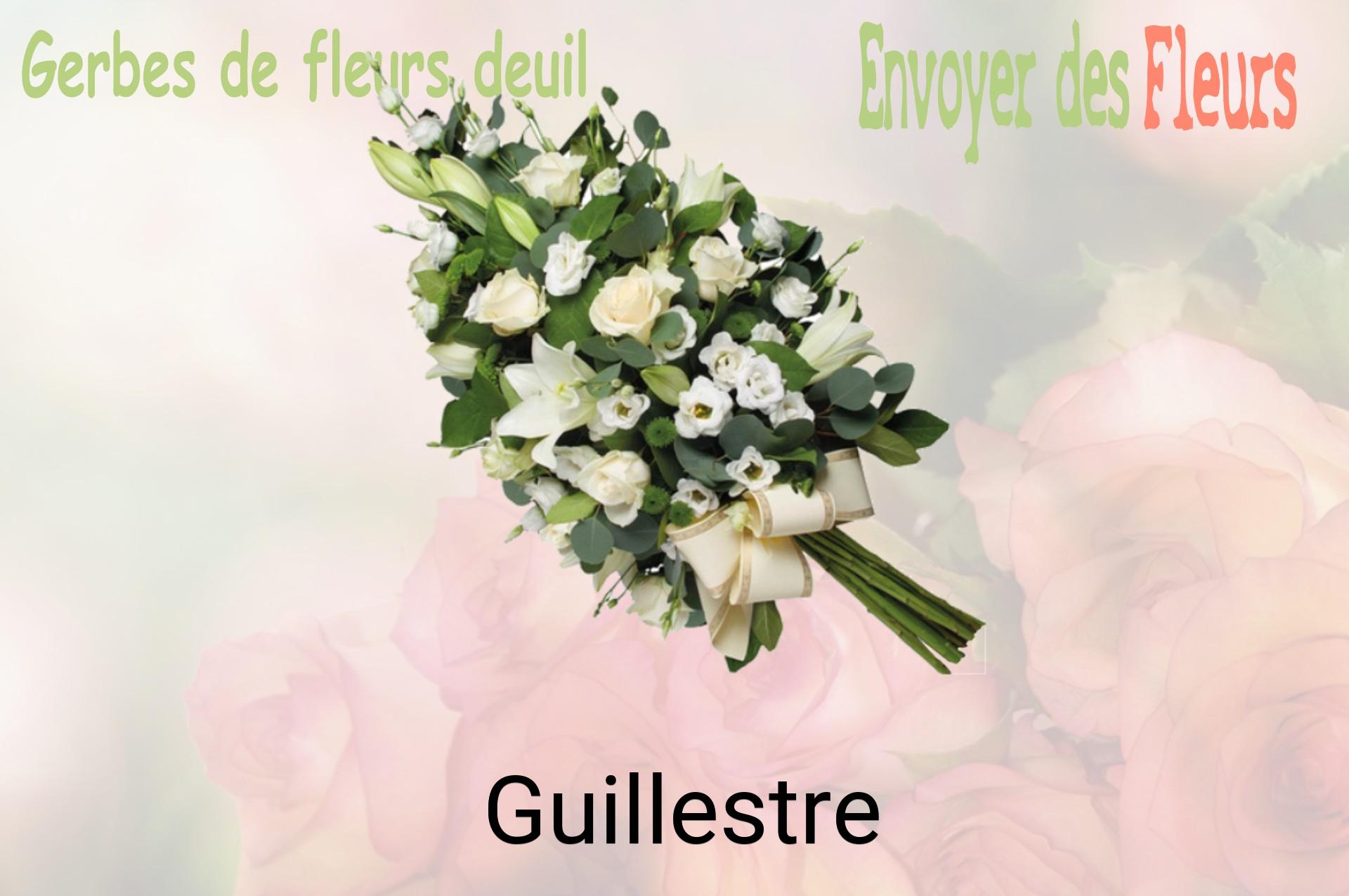 Gerbe de fleurs de deuil livrée à Guillestre